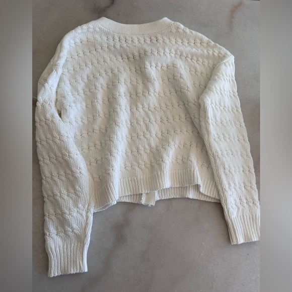 Cyrus white sweater with gold buttons size small - Picture 3 of 3